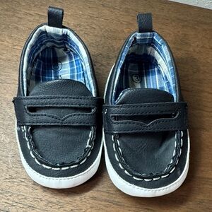 Rising Star Navy and White Kids Loafers